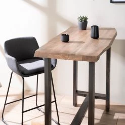 Ars manufacti Table haute Gelles - Acacia massif / Fer - Acacia / Anthracite -ÉcoMaison Soldes 1000246830 220902 021 MOOD DETAILS P000000001000246830 mood