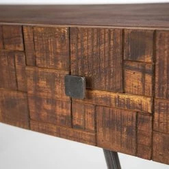 Wolf-Möbel Bureau Bubry - Acacia massif / Fer - Acacia / Anthracite -ÉcoMaison Soldes 1000246833 220330 033 DETAILS P000000001000246833