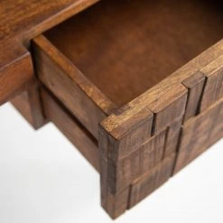 Wolf-Möbel Bureau Bubry - Acacia massif / Fer - Acacia / Anthracite -ÉcoMaison Soldes 1000246833 220330 035 DETAILS P000000001000246833