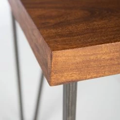 Wolf-Möbel Bureau Bubry - Acacia massif / Fer - Acacia / Anthracite -ÉcoMaison Soldes 1000246833 220330 036 DETAILS P000000001000246833