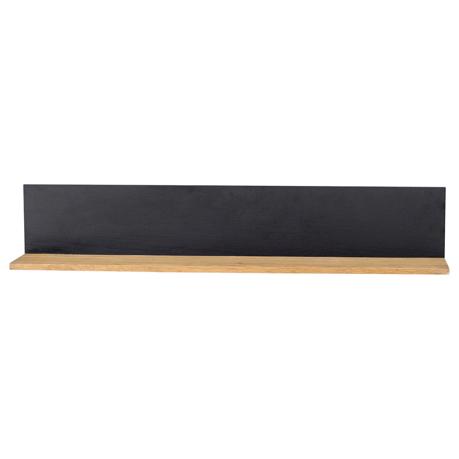 Studio Copenhagen Tablette murale Flox - Placage en bois véritable - Chêne / Noir - Largeur : 140 cm 3 Studio Copenhagen Tablette murale Flox - Placage en bois véritable - Chêne / Noir - Largeur : 140 cm – Image 3