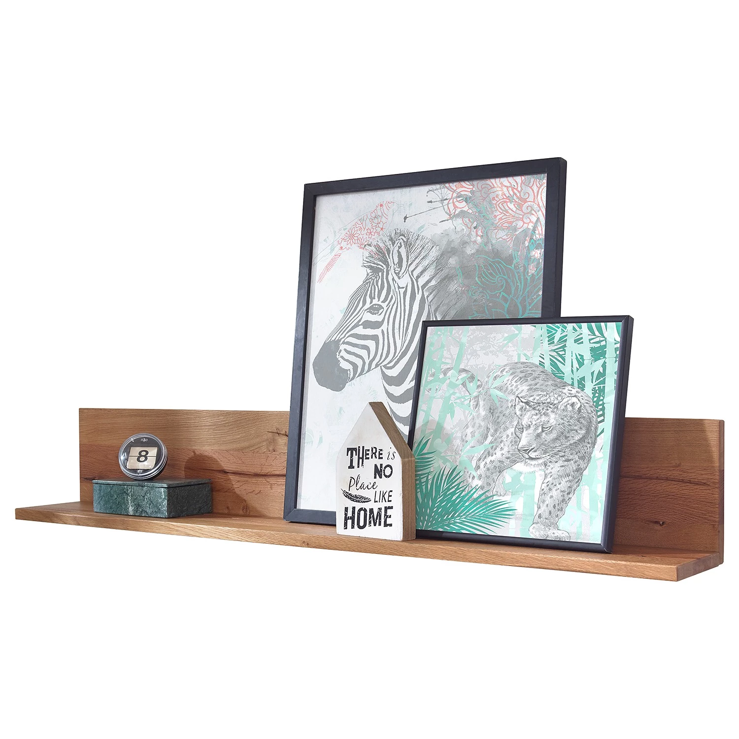 Naturoo Tablette murale Gerville - Chêne sauvage massif / Métal - Chêne sauvage / Anthracite - Largeur : 115 cm 1 Naturoo Tablette murale Gerville - Chêne sauvage massif / Métal - Chêne sauvage / Anthracite - Largeur : 115 cm