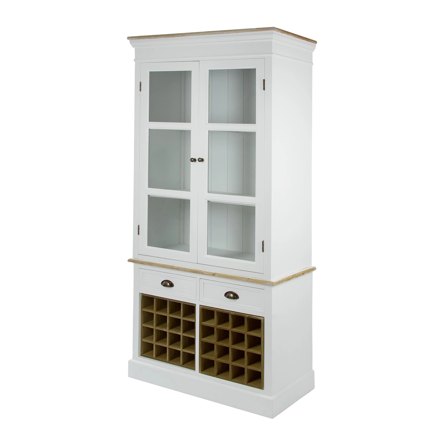 Ridgevalley Buffet Grosville - Sapin massif - Blanc / Marron 1 Ridgevalley Buffet Grosville - Sapin massif - Blanc / Marron