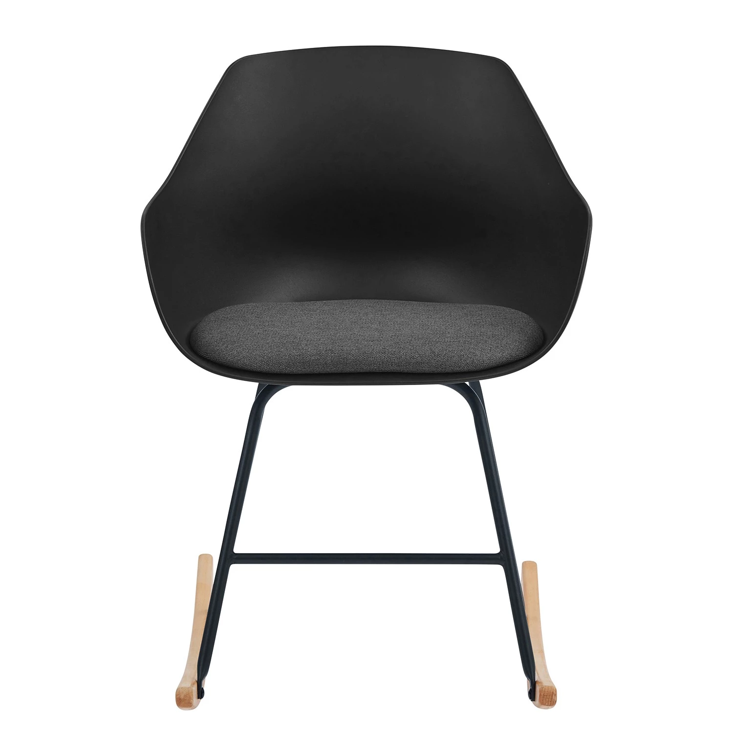 Mørteens Rocking chair Skelde - Matière plastique et tissage à plat / Fer et hêtre massif 2 Mørteens Rocking chair Skelde - Matière plastique et tissage à plat / Fer et hêtre massif – Image 2