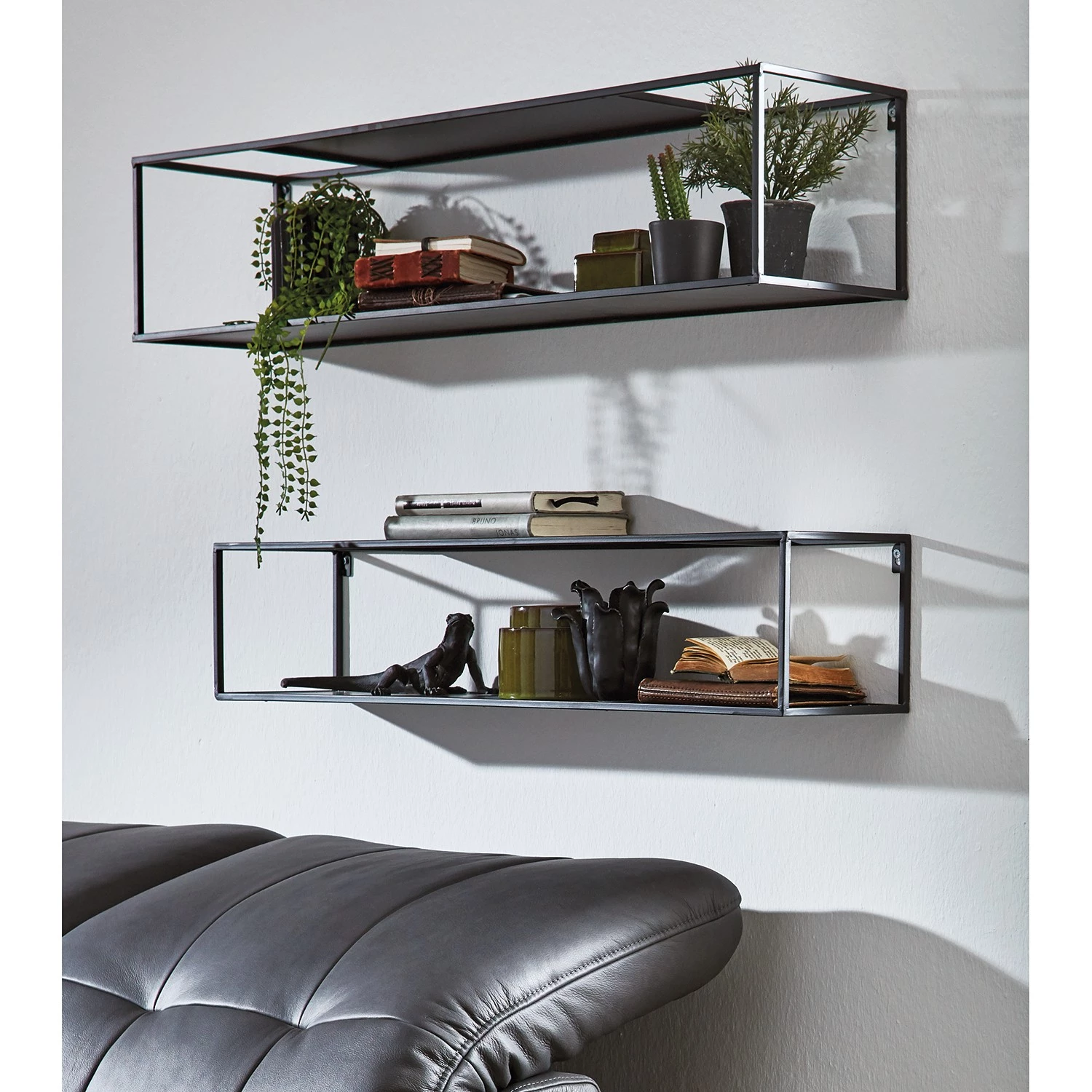 Loftscape Étagères murales Lancieux I - Métal - Noir 2 Loftscape Étagères murales Lancieux I - Métal - Noir – Image 2