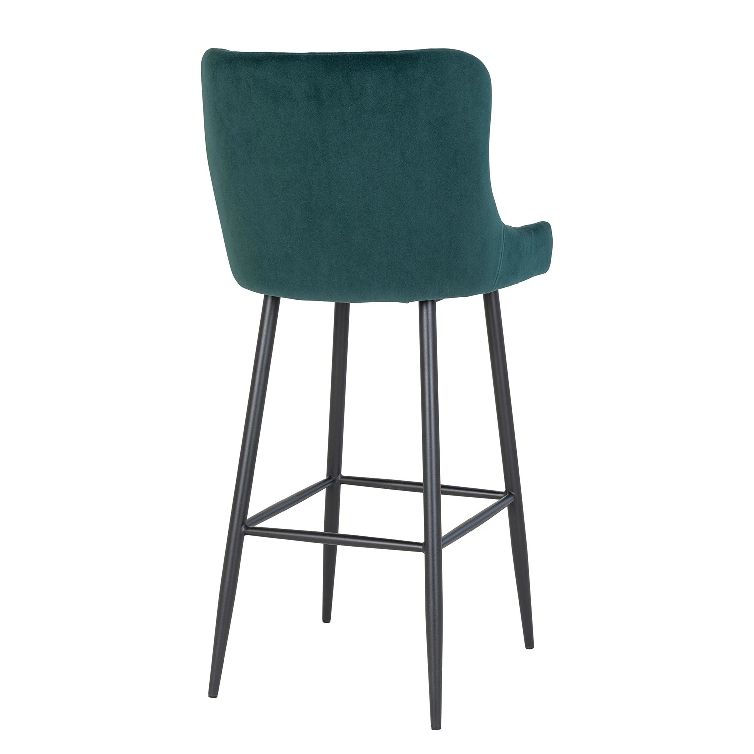 Red Living Chaise de bar Batilly I - Velours / Acier - Vert foncé 5 Red Living Chaise de bar Batilly I - Velours / Acier - Vert foncé – Image 5