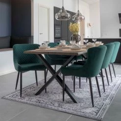 Red Living Chaise capitonnée Batilly I - Velours / Acier - Vert foncé -ÉcoMaison Soldes 1000254096 210317 15102200037 MOOD DETAILS P000000001000254096 mood