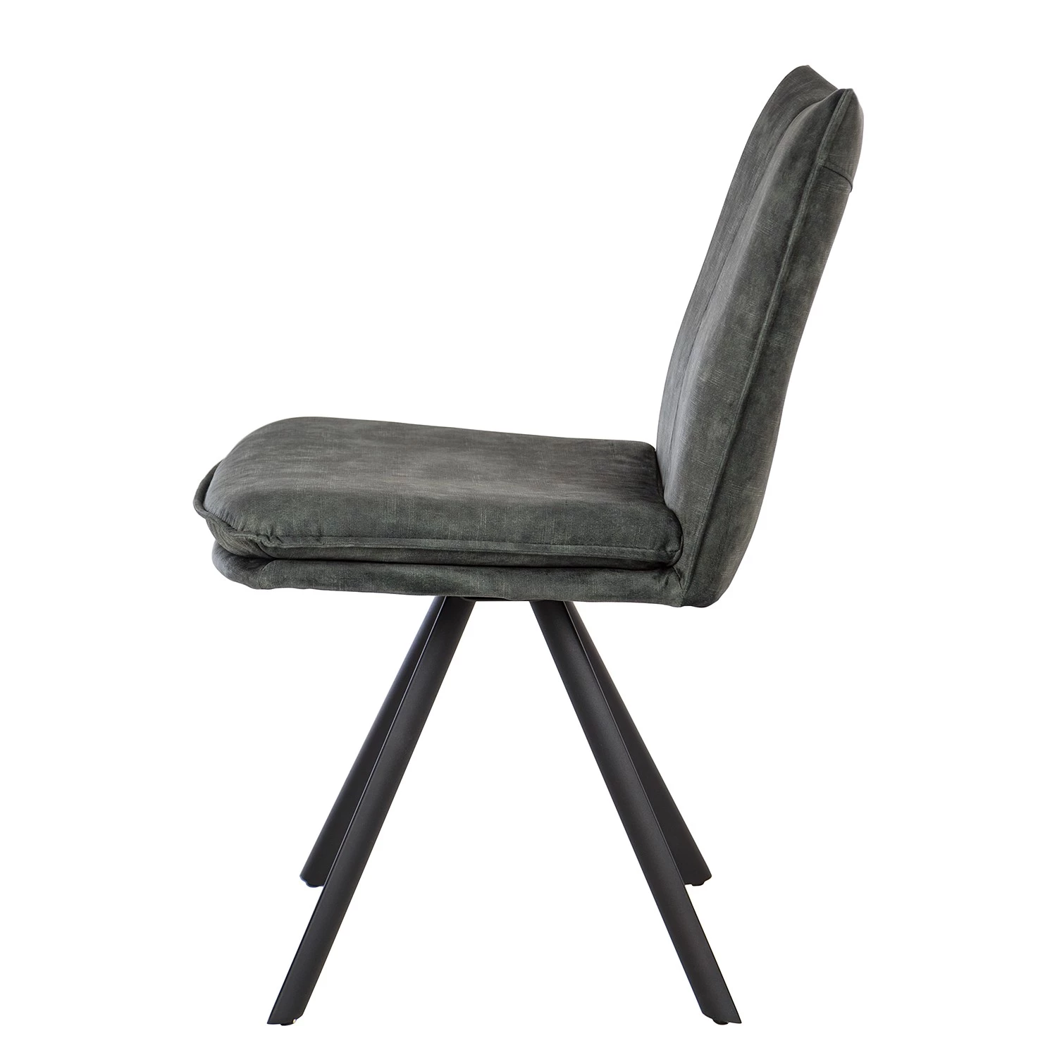 Jack & Alice Chaises Morlanne (lot de 2) - Velours / Métal - Vert foncé 4 Jack & Alice Chaises Morlanne (lot de 2) - Velours / Métal - Vert foncé – Image 4