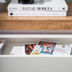 Fredriks Buffet Namona I - Éclairage inclus - Imitation chêne / Blanc -ÉcoMaison Soldes 1000255076 220803 050 DETAILS P000000001000255076