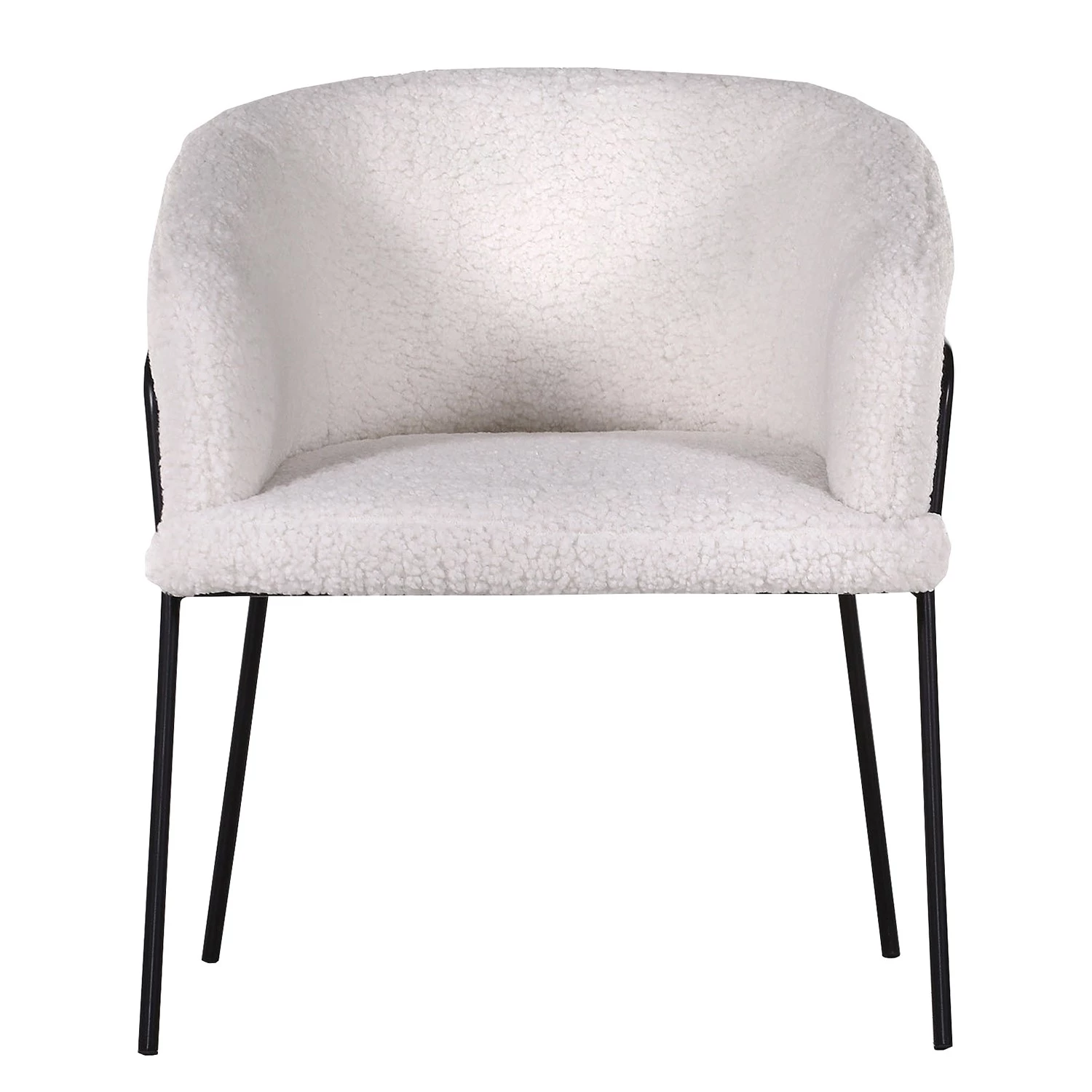 Red Living Chaise à accoudoirs Bonneville - Microfibre / Fer - Blanc / Noir 4 Red Living Chaise à accoudoirs Bonneville - Microfibre / Fer - Blanc / Noir – Image 4