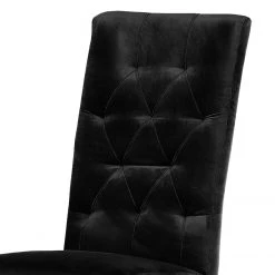 Red Living Chaise capitonnée Selda II - Velours / Hêtre massif - Noir -ÉcoMaison Soldes 1000256725 210407 14280100070 DETAILS P000000001000256725