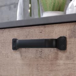 Trendteam Meuble d’entrée Stripe II - Imitation bois recyclé / Gris -ÉcoMaison Soldes 1000256963 210831 16215000035 DETAILS P000000001000256963