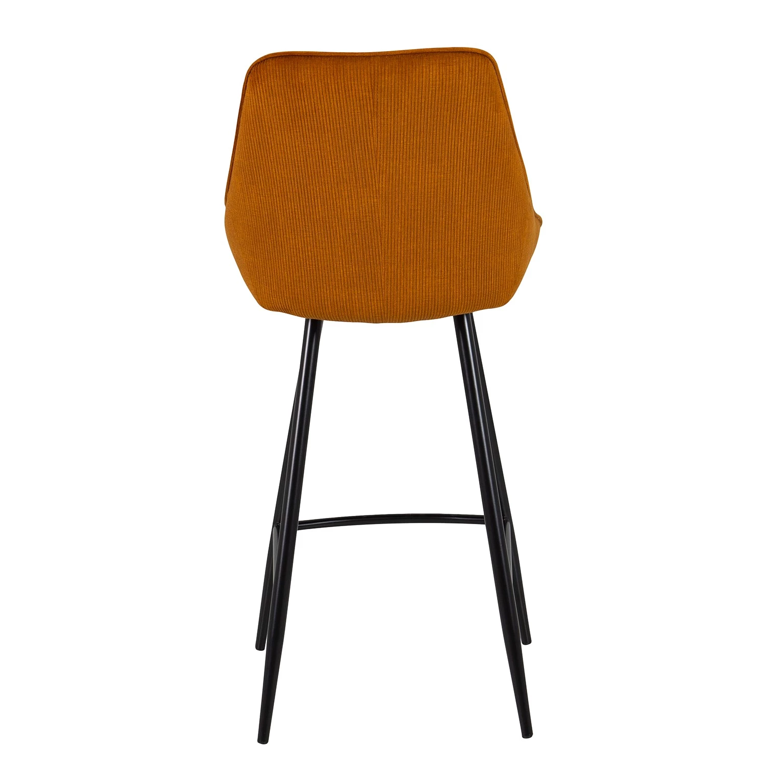 Tenzo Chaises de bar Lex (lot de 2) - Velours côtelé / Métal - Marron doré 3 Tenzo Chaises de bar Lex (lot de 2) - Velours côtelé / Métal - Marron doré – Image 3