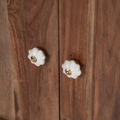 Wolf-Möbel Buffet Maison I - Acacia massif - Acacia couleur pierre / Blanc cassé -ÉcoMaison Soldes 1000257219 220406 065 DETAILS P000000001000257219