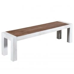 Wolf-Möbel Salle à manger Maison II (4 éléments) - Acacia massif - Acacia couleur pierre / Blanc cassé -ÉcoMaison Soldes 1000257396 211216 08182700082 DETAILS P000000001000257396