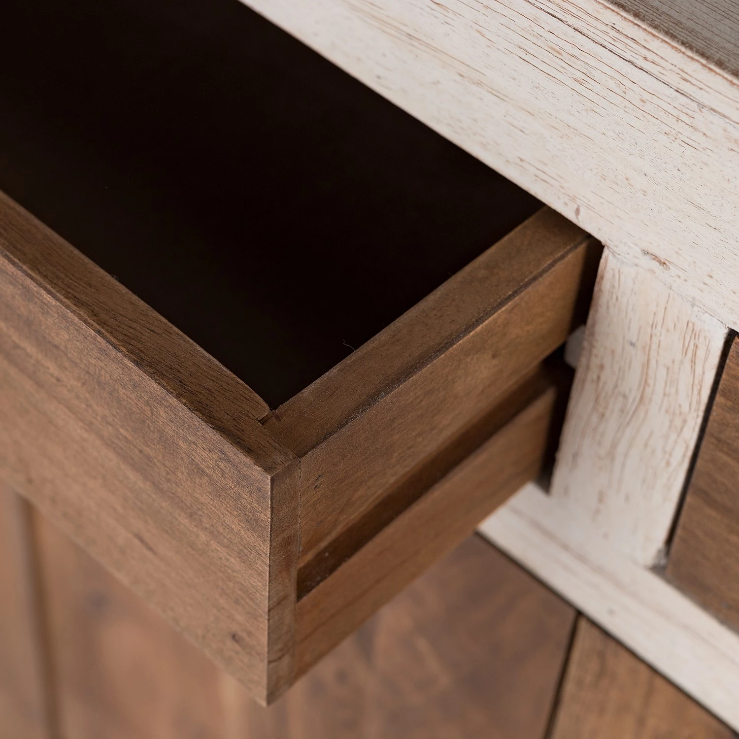 Wolf-Möbel Vaisselier Maison - Acacia massif - Acacia couleur pierre / Blanc cassé 20 Wolf-Möbel Vaisselier Maison - Acacia massif - Acacia couleur pierre / Blanc cassé – Image 20