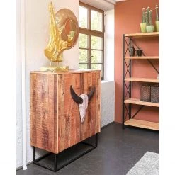 Naturoo Commode Muhu - Manguier massif / Métal - Manguier / Noir -ÉcoMaison Soldes 1000259765 210421 08210100029 MOOD DETAILS P000000001000259765 mood