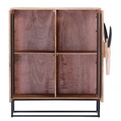 Naturoo Commode Muhu - Manguier massif / Métal - Manguier / Noir -ÉcoMaison Soldes 1000259765 210421 08210200030 DETAILS P000000001000259765