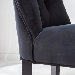 Maison Belfort Chaises capitonnées Waroona 2 (lot de 2) - Noir - Noir -ÉcoMaison Soldes 1000260656 220622 035 DETAILS P000000001000260656