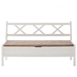 Maison Belfort Banc Balignton - Pin massif - Pin / Blanc -ÉcoMaison Soldes 1000260735 211116 12541200220 DETAILS P000000001000260735