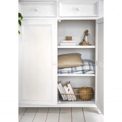 Maison Belfort Buffet haut Balignton - Pin massif - Blanc -ÉcoMaison Soldes 1000260747 220126 135229000036 DETAILS P000000001000260747