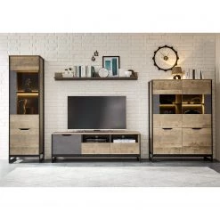 Red Living Buffet haut Cocody - Imitation chêne Montana / Gris -ÉcoMaison Soldes 1000261325 210426 09135100043 MOOD DETAILS P000000001000261325 mood