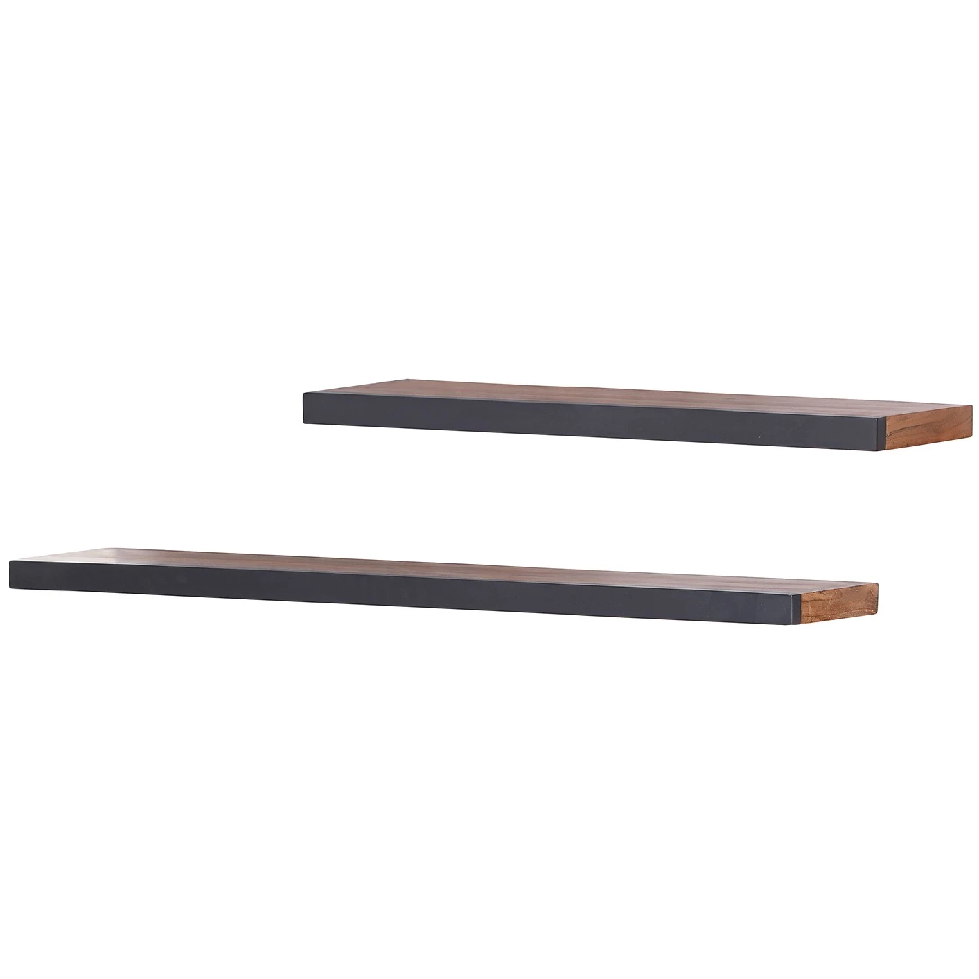 Naturoo Tablette murale Manabi - Acacia massif - Acacia / Anthracite 1 Naturoo Tablette murale Manabi - Acacia massif - Acacia / Anthracite