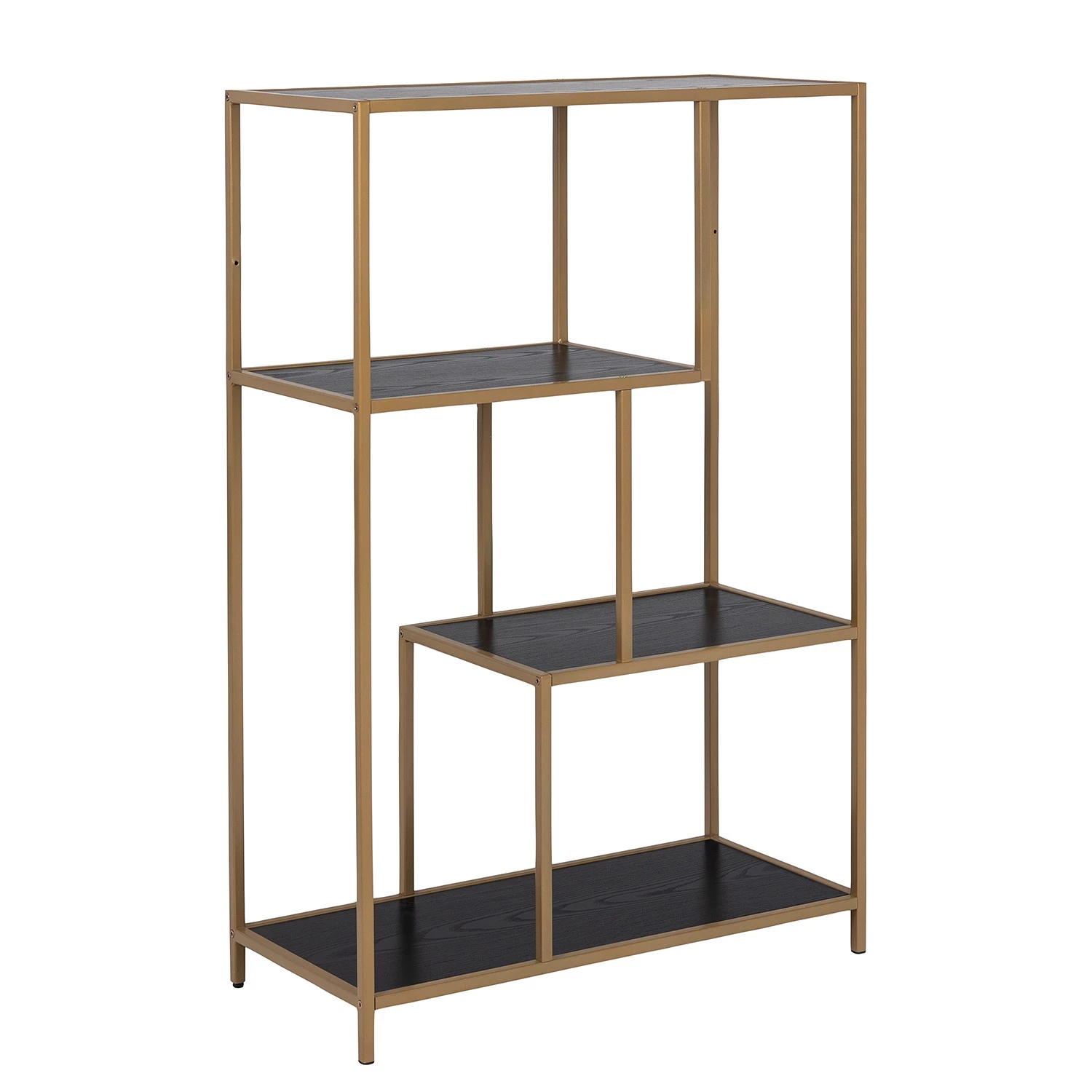 Red Living Étagère Coogee I - Noir / Doré - Hauteur : 114 cm 1 Red Living Étagère Coogee I - Noir / Doré - Hauteur : 114 cm