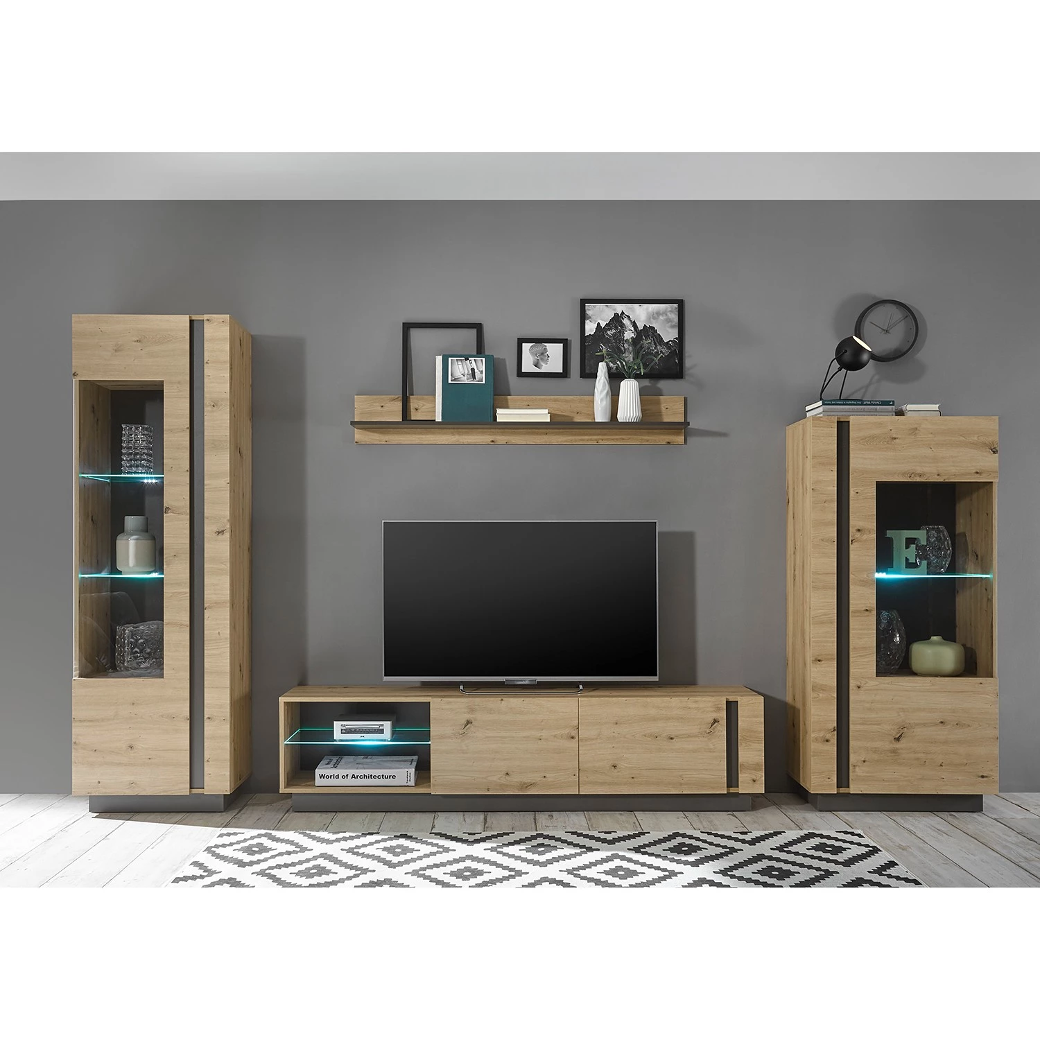 Loftscape Tablette murale Cailla - Imitation chêne Artisan 4 Loftscape Tablette murale Cailla - Imitation chêne Artisan – Image 4