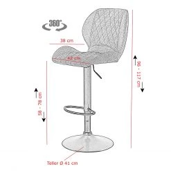 Red Living Tabourets de bar Paldiski (lot de 2) - Gris 11 Red Living Tabourets de bar Paldiski (lot de 2) - Gris -ÉcoMaison Soldes 1000263421 210430 11465800106 SKETCH DETAILS P000000001000263421 sketch
