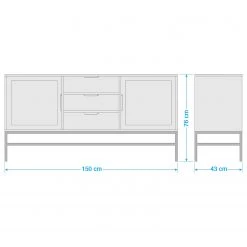 Jack & Alice Buffet Puyo - Acacia massif / Métal - Acacia / Doré 11 Jack & Alice Buffet Puyo - Acacia massif / Métal - Acacia / Doré -ÉcoMaison Soldes 1000264972 220118 131413000517 SKETCH DETAILS P000000001000264972 sketch