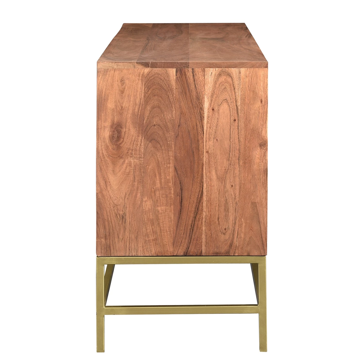 Jack & Alice Buffet Puyo - Acacia massif / Métal - Acacia / Doré 6 Jack & Alice Buffet Puyo - Acacia massif / Métal - Acacia / Doré – Image 6