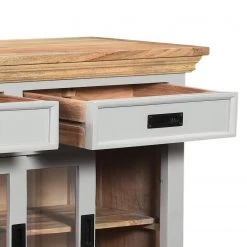 Maison Belfort Buffet Anton - Acacia / Manguier massif - Gris / Manguier -ÉcoMaison Soldes 1000265472 220104 09380600089 DETAILS P000000001000265472