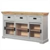 Maison Belfort Buffet Anton - Acacia / Manguier massif - Gris / Manguier