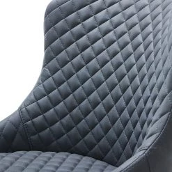 Red Living Chaises Elbi I (lot de 2) - Imitation cuir / Métal - Anthracite / Noir -ÉcoMaison Soldes 1000266934 210525 14342200038 DETAILS P000000001000266934