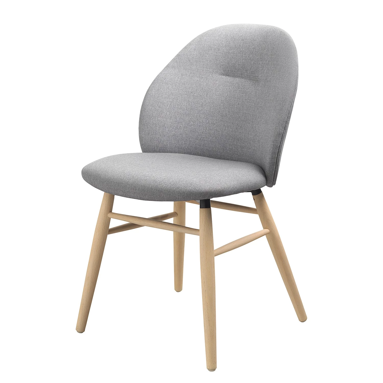 Norrwood Chaise Epalia - Tissu / Chêne massif - Gris clair / Chêne 1 Norrwood Chaise Epalia - Tissu / Chêne massif - Gris clair / Chêne