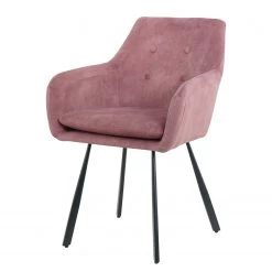 Ars manufacti Chaise à accoudoirs Yuna - Rose vieilli