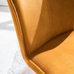 Ars manufacti Chaises capitonnées Yves (lot de 2) - Ocre -ÉcoMaison Soldes 1000270000 220615 030 DETAILS P000000001000270000