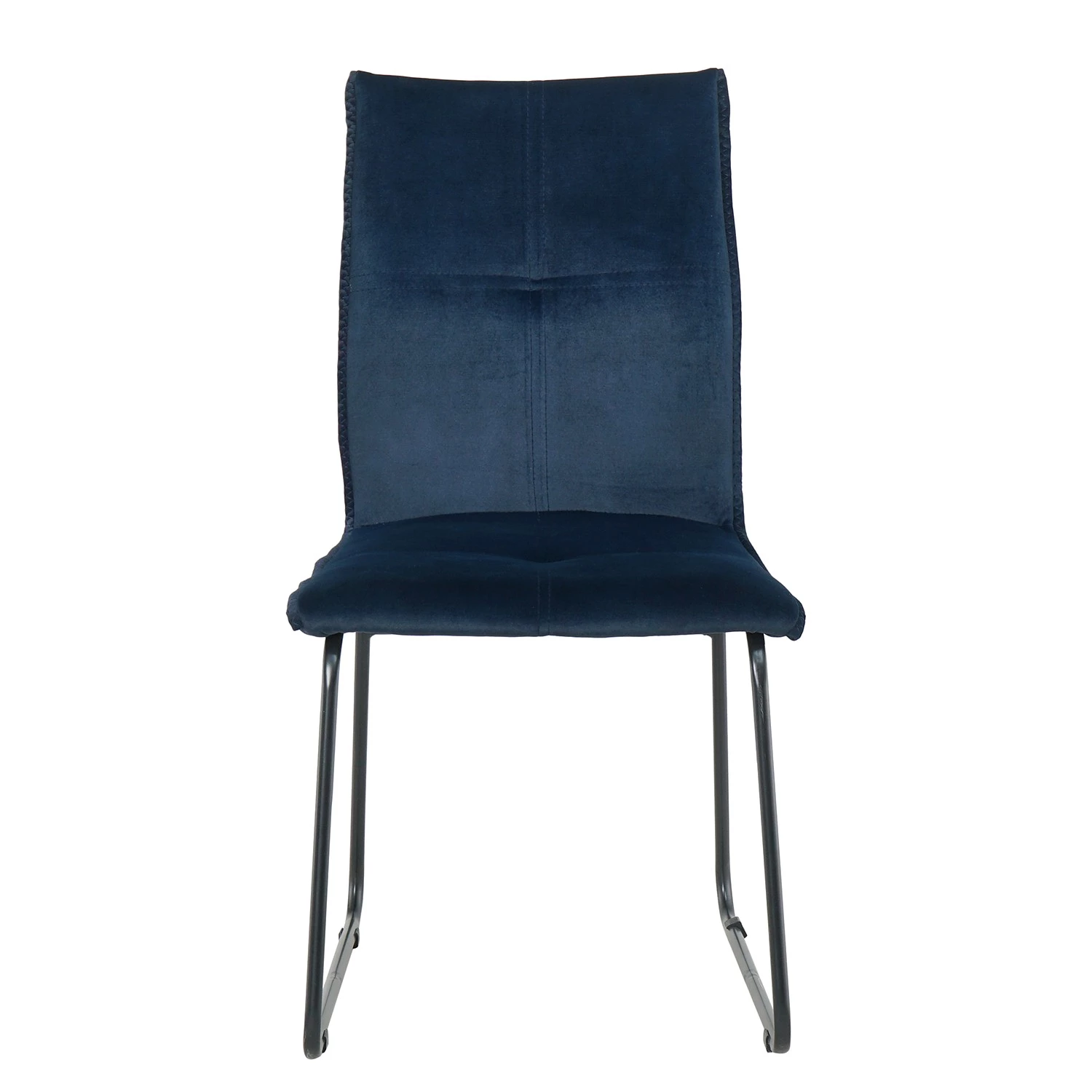 Ars manufacti Chaises capitonnées Veera (lot de 2) - Bleu nuit 5 Ars manufacti Chaises capitonnées Veera (lot de 2) - Bleu nuit – Image 5