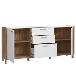 Norrwood Buffet Boyd I - Blanc / Imitation chêne -ÉcoMaison Soldes 1000270252 210609 06160200251 DETAILS P000000001000270252