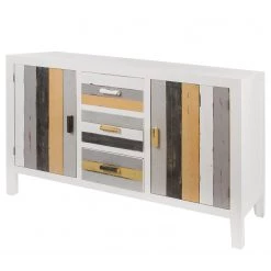 Ridgevalley Buffet Souper - Eucalyptus massif - Blanc / Multicolore