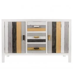 Ridgevalley Buffet Souper - Eucalyptus massif - Blanc / Multicolore -ÉcoMaison Soldes 1000270703 210602 06134100225 DETAILS P000000001000270703