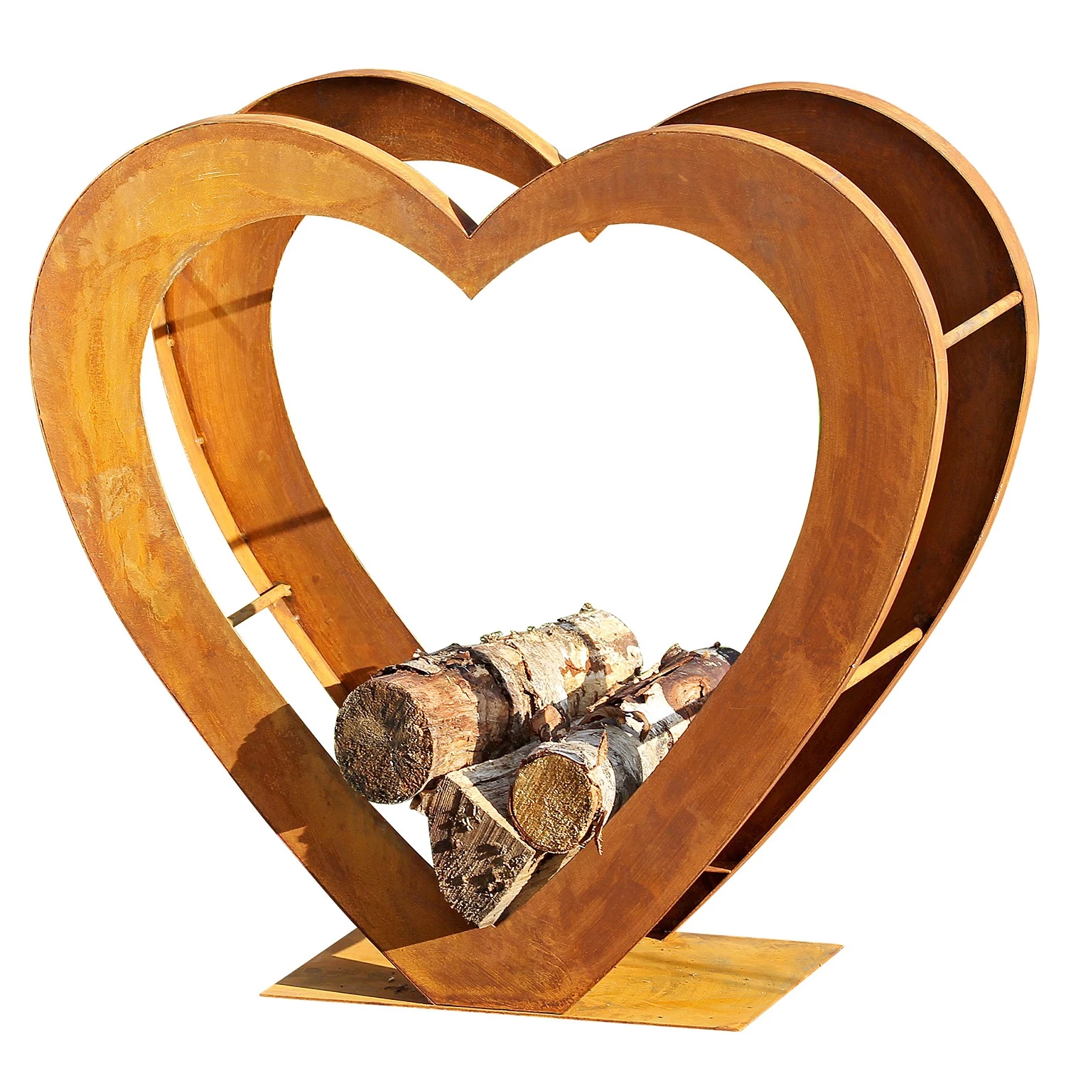 Boltze Range bûches Tobias - Métal - Marron 2 Boltze Range bûches Tobias - Métal - Marron – Image 2