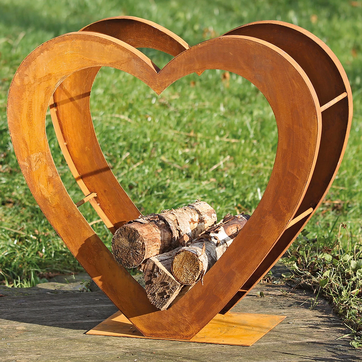 Boltze Range bûches Tobias - Métal - Marron 3 Boltze Range bûches Tobias - Métal - Marron – Image 3