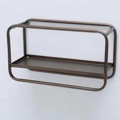 Boltze Étagères murales Bruni (lot de 2) - Métal - Marron 6 Boltze Étagères murales Bruni (lot de 2) - Métal - Marron -ÉcoMaison Soldes 1000270822 210709 14012200082 DETAILS P000000001000270822