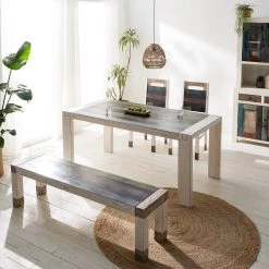 Wolf-Möbel Table Goa White - Partiellement en manguier massif - Manguier vintage blanc 10 Wolf-Möbel Table Goa White - Partiellement en manguier massif - Manguier vintage blanc -ÉcoMaison Soldes 1000271075 220621 021 MOOD DETAILS P000000001000271075 mood