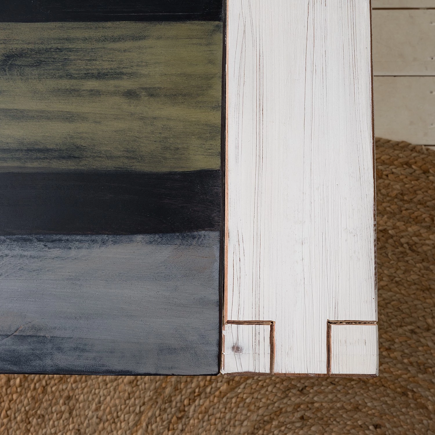 Wolf-Möbel Table Goa White - Partiellement en manguier massif - Manguier vintage blanc 8 Wolf-Möbel Table Goa White - Partiellement en manguier massif - Manguier vintage blanc – Image 8