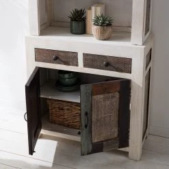 Wolf-Möbel Buffet Goa White - Partiellement en manguier massif - Manguier vintage blanc -ÉcoMaison Soldes 1000271076 220621 021 MOOD DETAILS P000000001000271076 mood