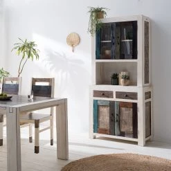 Wolf-Möbel Buffet Goa White - Partiellement en manguier massif - Manguier vintage blanc -ÉcoMaison Soldes 1000271076 220621 022 MOOD DETAILS P000000001000271076 mood