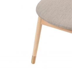 Studio Copenhagen Chaises Coy (lot de 2) - Rotin et tissu / Hêtre massif - Cappuccino -ÉcoMaison Soldes 1000273456 220420 055 DETAILS P000000001000273456